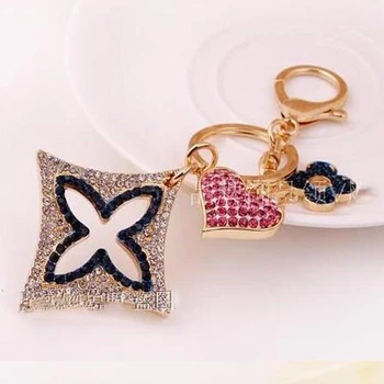Charmcci High Quality Full Rhinestones Four clover Jewelry Keychain Women Key Holder Chain Ring Car llaveros bag pendant Charm
Charmcci High Quality Full Rhinestones Four clover Jewelry Keychain Women Key Holder Chain Ring Car llaveros bag pendant Charm
