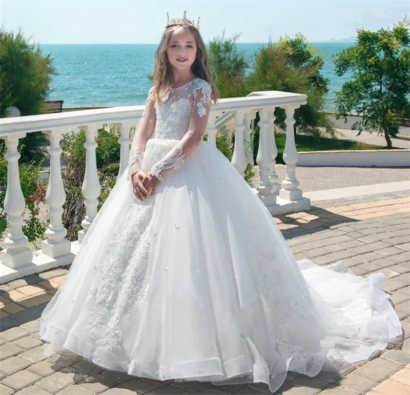 2017-vintage-sheer-jewel-lace-appliques-tulle-first-communion-dress-ball-gown-long-sleeve-flower-girl-dresses-with-pearls