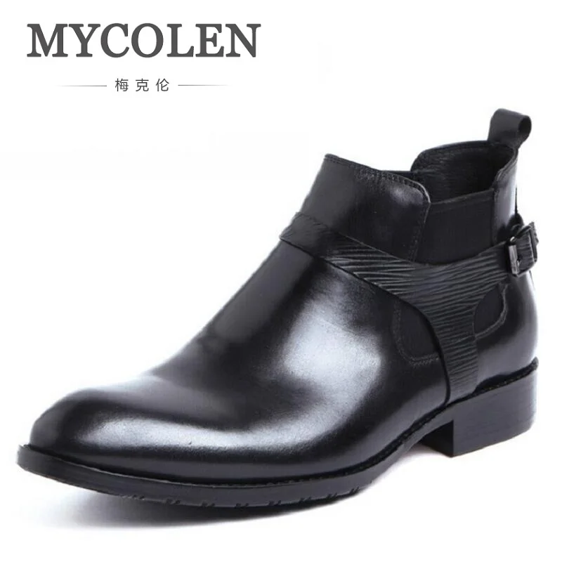 MYCOLEN Men Boots Cow Leather Men Ankle Boots Casual Top Quality Men Shoes British Style Winter Business Casual Shoes Black
MYCOLEN Men Boots Cow Leather Men Ankle Boots Casual Top Quality Men Shoes British Style Winter Business Casual Shoes Black