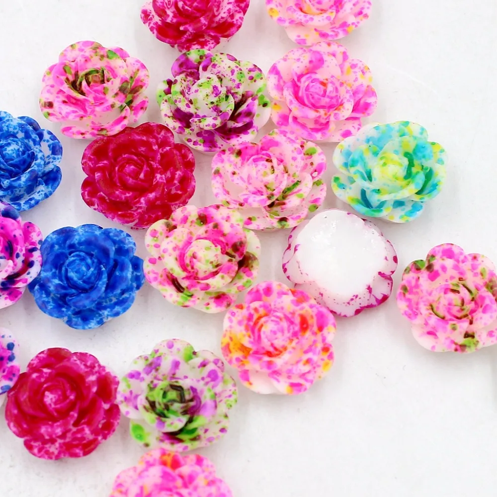 New 20pcs 13mm Double Colors Rose Flower Flatback Kawaii Flat Back Resin Cabochon DIY Craft Wedding Decoration Embellishment
New 20pcs 13mm Double Colors Rose Flower Flatback Kawaii Flat Back Resin Cabochon DIY Craft Wedding Decoration Embellishment