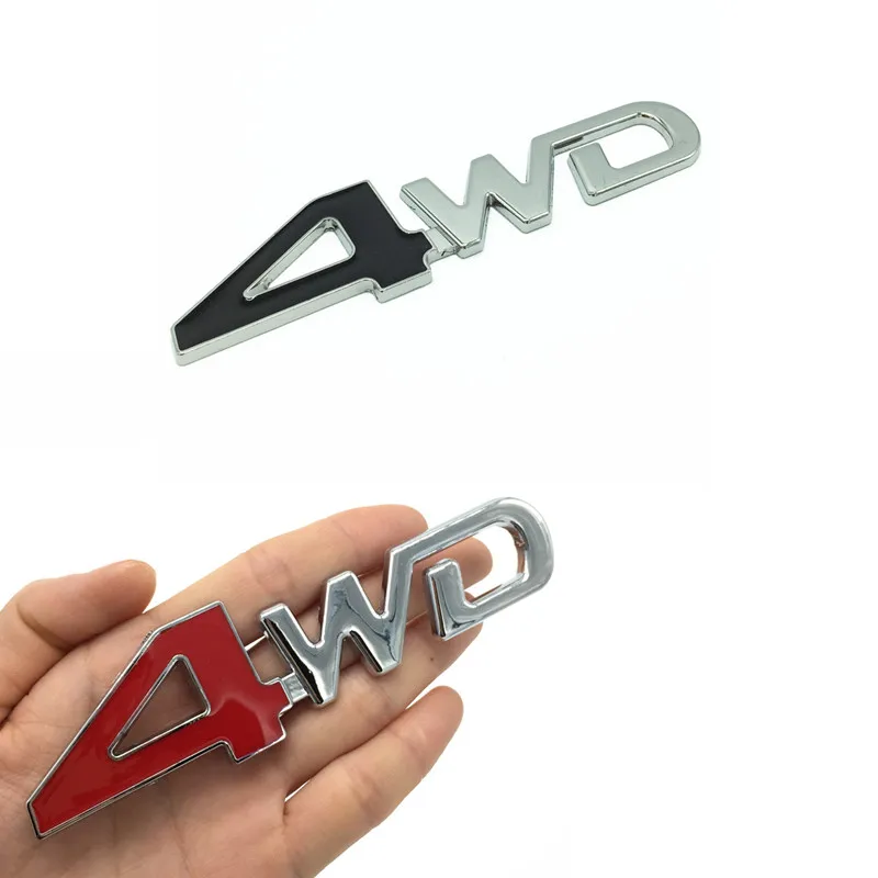 

Car Styling 3D Chrome Metal Sticker 4WD Emblem 4X4 Badge Decal For Suzuki Grand Vitara Swift SX4 Jimny Honda CRV Accord Civic