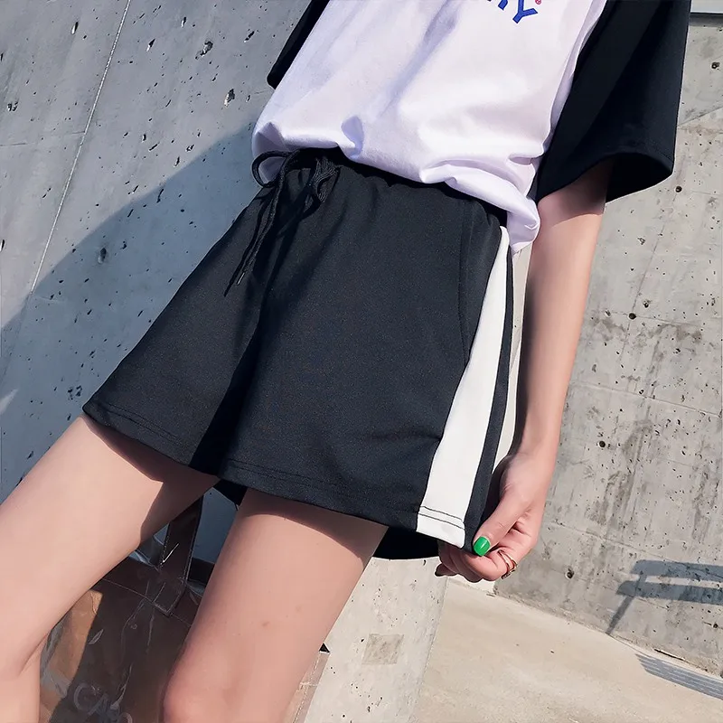 2018 Women Summer Shorts Contrast Color High Waist Drawstring Casual Harajuku Loose Wide Leg Fitness Workout Short Pants Femme
2018 Women Summer Shorts Contrast Color High Waist Drawstring Casual Harajuku Loose Wide Leg Fitness Workout Short Pants Femme