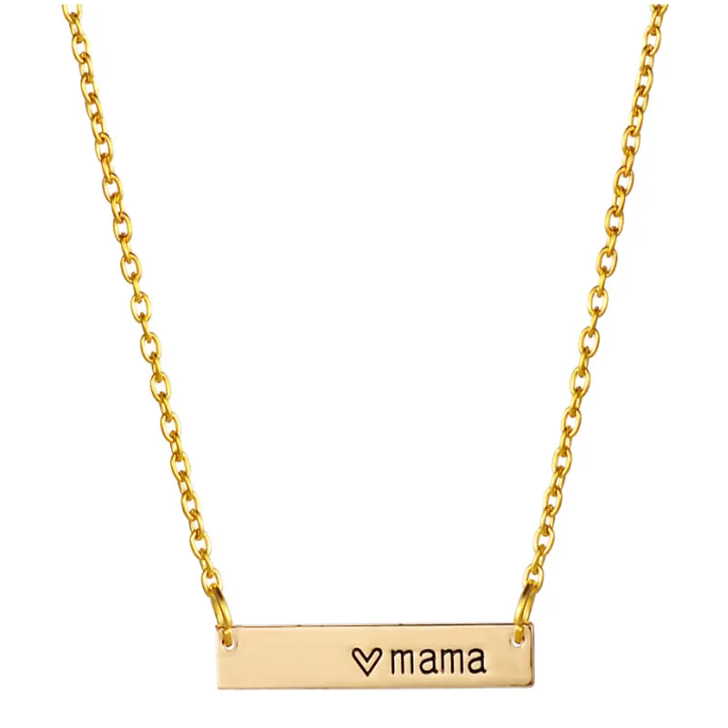 Heart Mama Tiny Bar Necklace Mom Gift Mother's Day Birthday Gift Family Jewelry 2017 New
Heart Mama Tiny Bar Necklace Mom Gift Mother's Day Birthday Gift Family Jewelry 2017 New