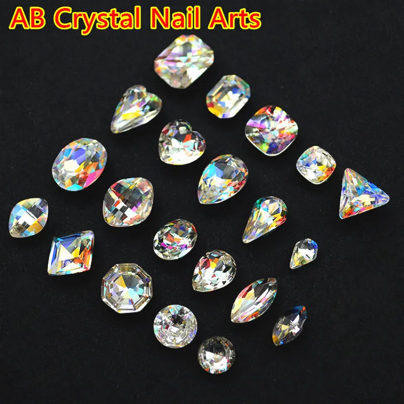 Free Shipping Quality Promise 100pcs AB/Rainbow/Clear Pointback Crystal Rhinestone Metal Nail Art Decorations 3D Charms Nails
Free Shipping Quality Promise 100pcs AB/Rainbow/Clear Pointback Crystal Rhinestone Metal Nail Art Decorations 3D Charms Nails