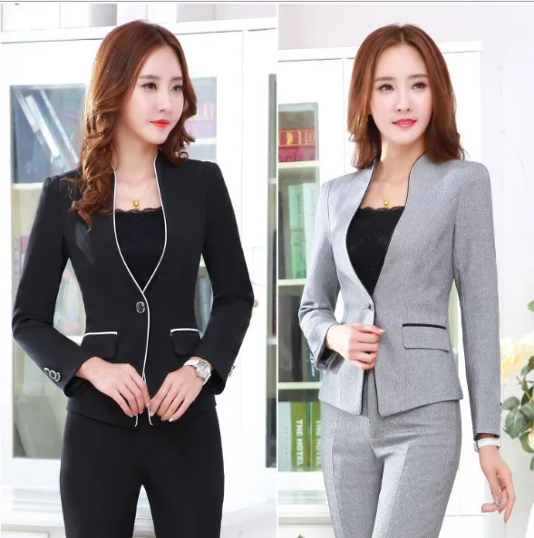 Women 2 Piece Pants Set Female Work Blazer Pants Suit Black Grey Ladies Slim Fit Trouser Suits Elegant Business Set
Women 2 Piece Pants Set Female Work Blazer Pants Suit Black Grey Ladies Slim Fit Trouser Suits Elegant Business Set