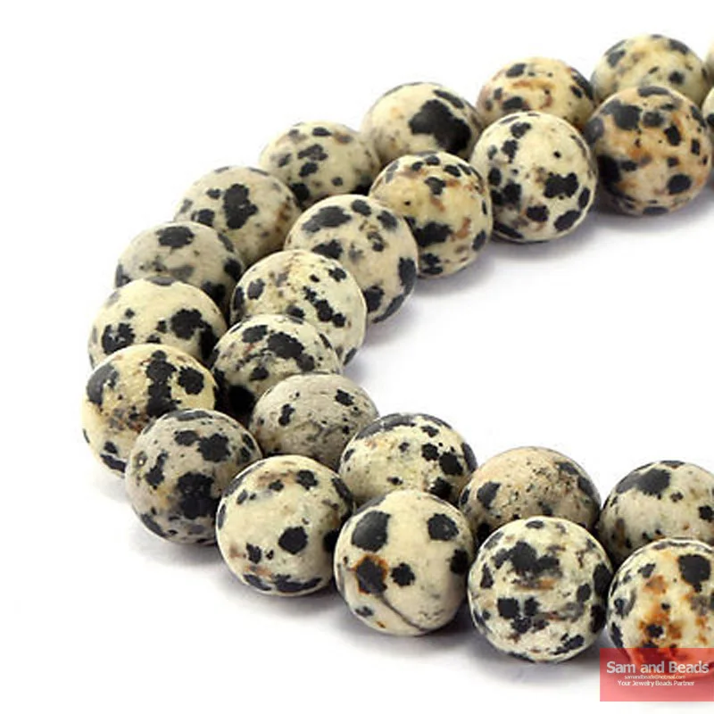 Natural Stone Dull Polish Matte Dalmation Beads 16" Strand 4 6 8 10 12MM Pick Size For Jewelry Making MDJB01
Natural Stone Dull Polish Matte Dalmation Beads 16" Strand 4 6 8 10 12MM Pick Size For Jewelry Making MDJB01