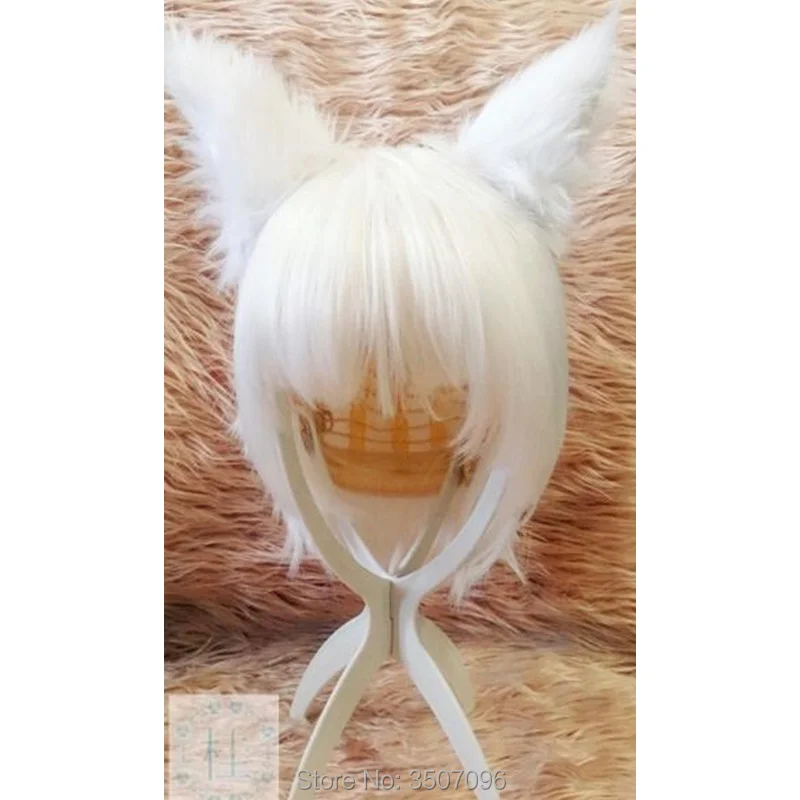 

Japan Anime Spice and Wolf Holo Cosplay Fox Ear Halloween School Stage Party Props Inu x Boku SS Lolita Kawaii Soft Fox Ears