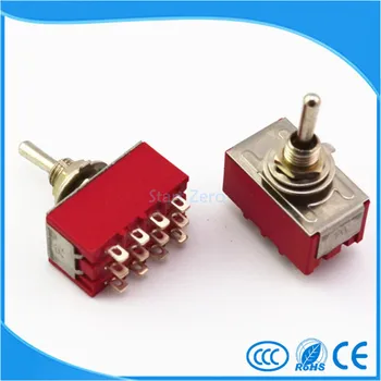 10Pcs 12-Pin Mini Toggle Switch 4PDT ON-ON/ON-OFF-ON 2A250V/5A125VAC MTS-402 MTS-403
10Pcs 12-Pin Mini Toggle Switch 4PDT ON-ON/ON-OFF-ON 2A250V/5A125VAC MTS-402 MTS-403