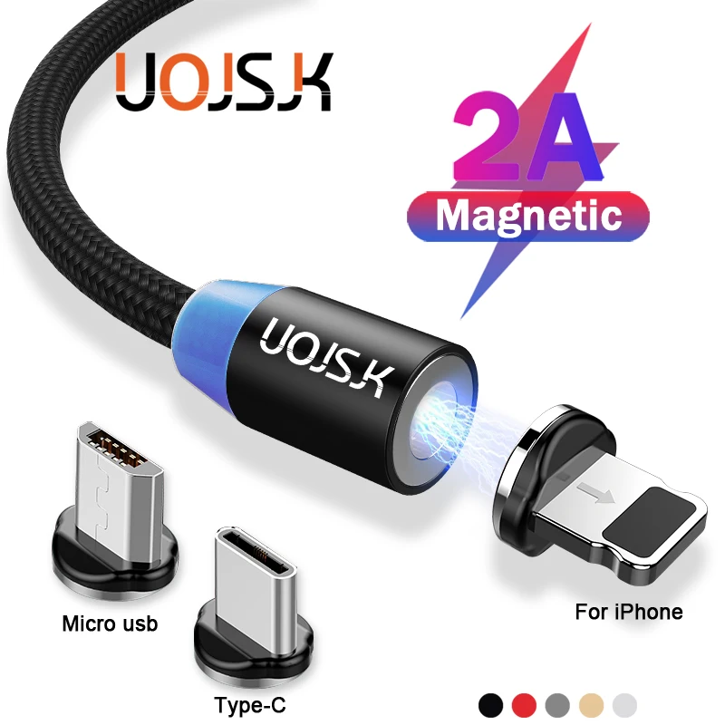 UOJSJK Magnetic Cable Micro USB Type C Fast Charging For iPhone X XR 8 7 6 Samsung S8 Android Phone Magnet Cable Charger Cord 1m
UOJSJK Magnetic Cable Micro USB Type C Fast Charging For iPhone X XR 8 7 6 Samsung S8 Android Phone Magnet Cable Charger Cord 1m