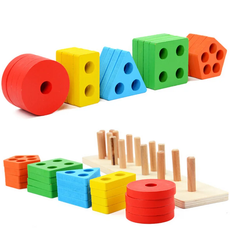 New Wood Educational Preschool Toddler Toy For 1 2 3 4-5 Year Old Boys Girls Shape Color Recognition Geometric Blocks Stack Sort
New Wood Educational Preschool Toddler Toy For 1 2 3 4-5 Year Old Boys Girls Shape Color Recognition Geometric Blocks Stack Sort