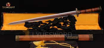 LYUESWORD CHINESE SWORD JIAN VINTAGE TOP QUALITY RED FOLDED STEEL HAND CARVED BRASS FITTING RAZOR SHARP BLADE ROSEWOOD SAYA
LYUESWORD CHINESE SWORD JIAN VINTAGE TOP QUALITY RED FOLDED STEEL HAND CARVED BRASS FITTING RAZOR SHARP BLADE ROSEWOOD SAYA