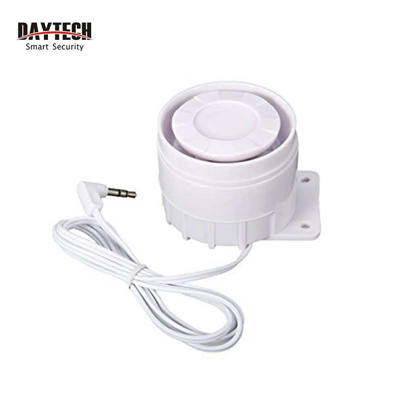 DAYTECH 433MHZ Wired Alarm Siren Sensor for Home Security Alarm System Loud Speaker Warming Buzzer 120dB
DAYTECH 433MHZ Wired Alarm Siren Sensor for Home Security Alarm System Loud Speaker Warming Buzzer 120dB