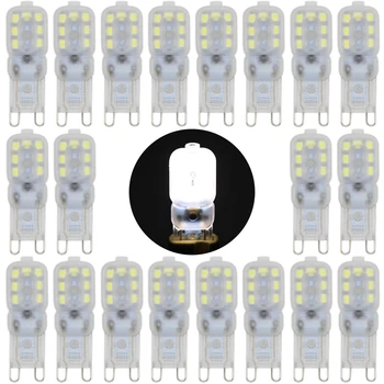 20pcs/lot SMD2835 Led Bulb G9 High Brightness LED Light Corn Bulb 360 degrees 1.5W AC220V Capsule Lamp 220V Lighting Bulb
20pcs/lot SMD2835 Led Bulb G9 High Brightness LED Light Corn Bulb 360 degrees 1.5W AC220V Capsule Lamp 220V Lighting Bulb
