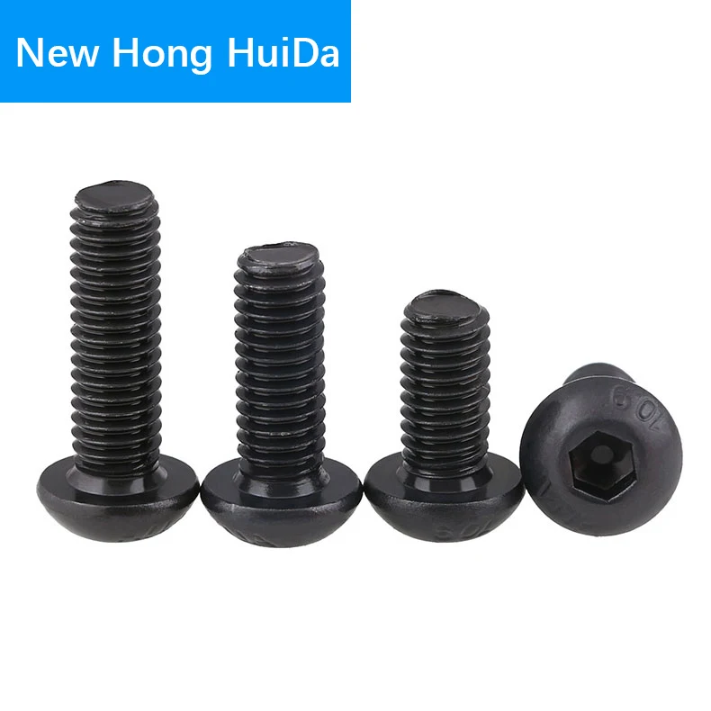 M4 Hex Head Button Socket Cap Screw Allen Hexagon Thread Metric Round Head Machine Mushroom Bolt Black Alloy Steel 10.9 Grade
M4 Hex Head Button Socket Cap Screw Allen Hexagon Thread Metric Round Head Machine Mushroom Bolt Black Alloy Steel 10.9 Grade