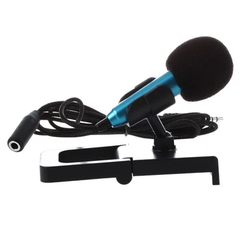 Mini hand microphone for voice recording, Internet chat on smartphone, notebook or tablet, with 3.5 mm mic cable and mic stand
Mini hand microphone for voice recording, Internet chat on smartphone, notebook or tablet, with 3.5 mm mic cable and mic stand