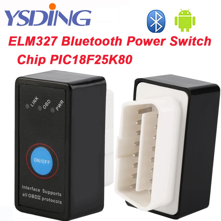 

Super Mini ELM327 ElM 327 Bluetooth OBD2 II Car Diagnostic Tool OBD 2 Scanner Interface Supports Android//Windows