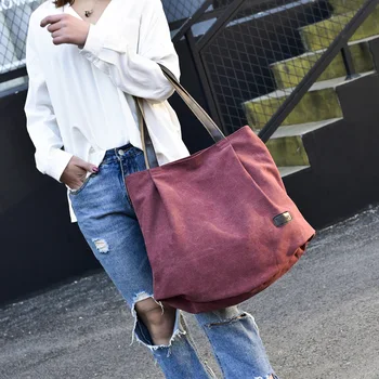 Favocent Women's Canvas Bag Casual Totes Shoulder Bags Shoulder Handbags Large Capacity Fashion Solid Bag Female
Favocent Women's Canvas Bag Casual Totes Shoulder Bags Shoulder Handbags Large Capacity Fashion Solid Bag Female