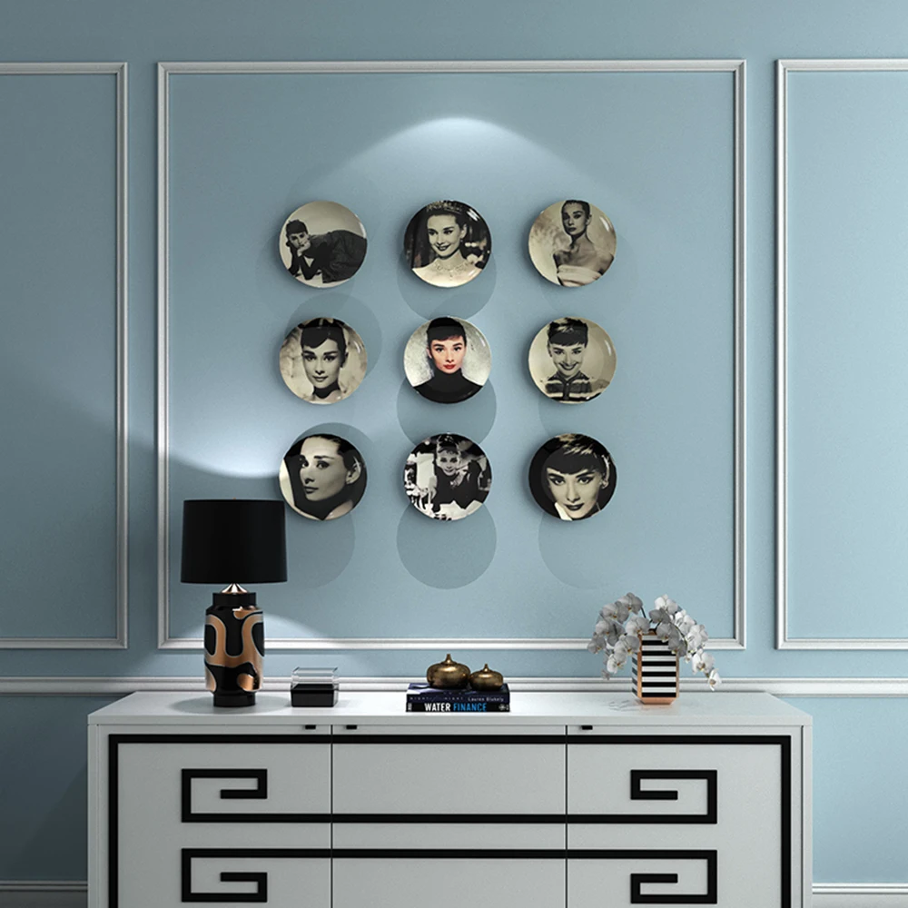 Audrey Hepburn 8 Inch Decorative-wall-dishes Decorative Porcelain Wall Plates for Wall Hanging Fornasetti Plate Multiple Colour
Audrey Hepburn 8 Inch Decorative-wall-dishes Decorative Porcelain Wall Plates for Wall Hanging Fornasetti Plate Multiple Colour