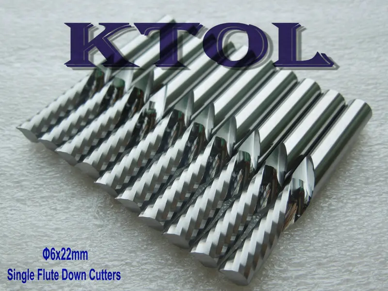 5pc 6x22mm Down-Cut 1 Flute Milling Cutter CNC Router Bits for MDF Left Spiral Carbide End Mill CNC Engraving Tools Cutting Bit
5pc 6x22mm Down-Cut 1 Flute Milling Cutter CNC Router Bits for MDF Left Spiral Carbide End Mill CNC Engraving Tools Cutting Bit