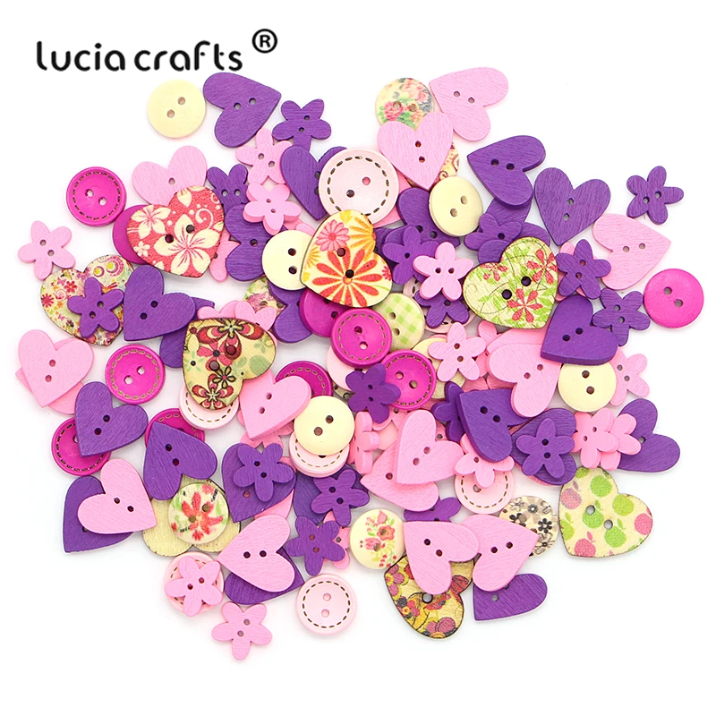 Lucia Craft 50 шт. деревянные пуговицы 15 25 мм вечерние рождественские украшения | Отзывы и видеообзор