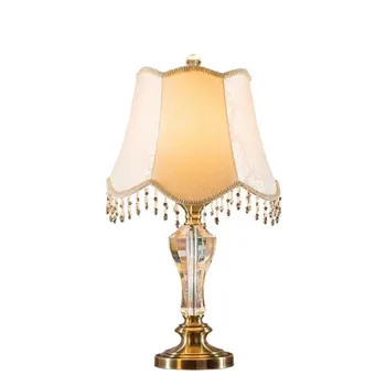 High End Modern Europe Fashion K9 Crystal Fabric Lampshade Led E27 Table Lamp for Wedding Decor Living Room Bedroom 1456
High End Modern Europe Fashion K9 Crystal Fabric Lampshade Led E27 Table Lamp for Wedding Decor Living Room Bedroom 1456
