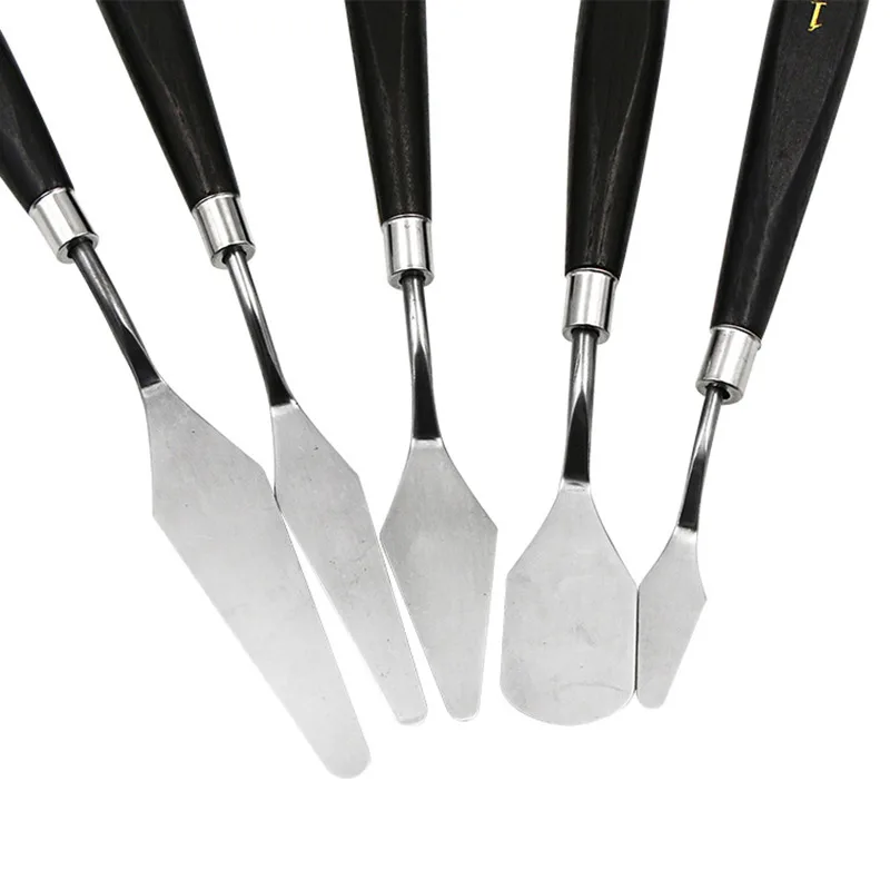 5PCS Palette Knife Painting Scraper Stainless Steel Spatula Wood Handle Art Supplies for Artist Canvas Oil Paint Color Mixing
5PCS Palette Knife Painting Scraper Stainless Steel Spatula Wood Handle Art Supplies for Artist Canvas Oil Paint Color Mixing