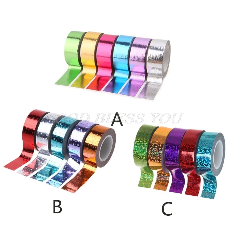 Rhythmic Gymnastics Decoration Holographic Glitter Tape Ring Stick Accessory 15mm*5m Washi Tape DIY Masking Tape
Rhythmic Gymnastics Decoration Holographic Glitter Tape Ring Stick Accessory 15mm*5m Washi Tape DIY Masking Tape