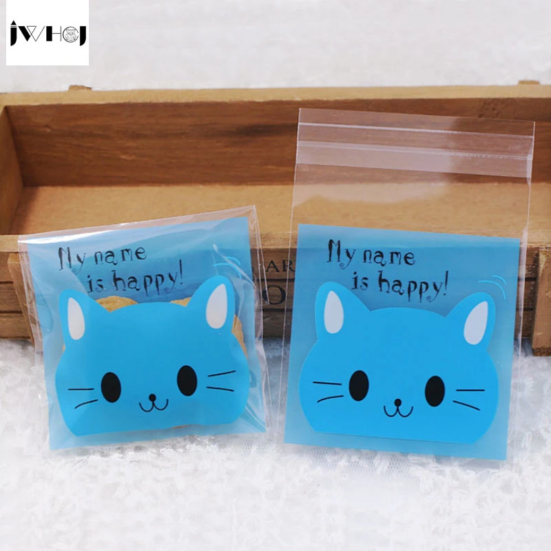 100 pcs Cute blue cat adhesive bag cookies diy Gift Bags for Christmas Wedding Party Candy Food&Handmade soap Packaging bags
100 pcs Cute blue cat adhesive bag cookies diy Gift Bags for Christmas Wedding Party Candy Food&Handmade soap Packaging bags