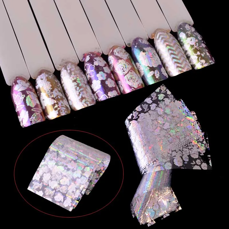 8pcs Transparent Laser Starry Transfer Sticker Nail Foils Flower Charming Design Manicure Salon Accessory for Nail Art Set TR141
8pcs Transparent Laser Starry Transfer Sticker Nail Foils Flower Charming Design Manicure Salon Accessory for Nail Art Set TR141
