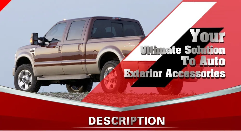 Chorme Tow Mirror Cover Full For Ford F250 F350 Super Duty 1999-2007 No Turn Signal Light Cutout Truck Accessories
