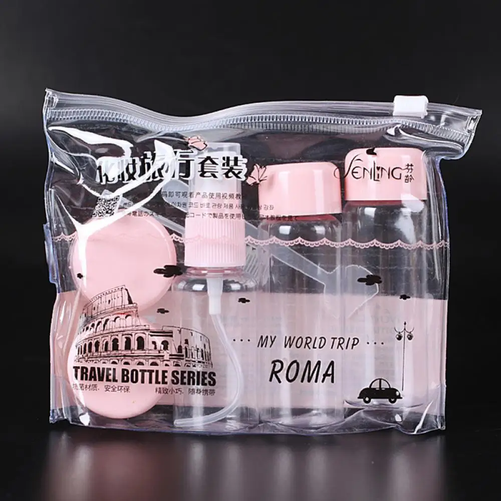Lovely Mini 7 PCs Travel Set Plastic Transparent MakeUp Bags Cosmetic Cases Box Storage Perfume Container Bottle
Lovely Mini 7 PCs Travel Set Plastic Transparent MakeUp Bags Cosmetic Cases Box Storage Perfume Container Bottle