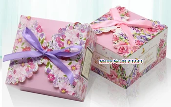 10.5x10.5x6.8cm Small flower Candy Gift cube box with ribbon, Wedding Favor Gift Boxes pie Party Box bags 200pcs/lot
10.5x10.5x6.8cm Small flower Candy Gift cube box with ribbon, Wedding Favor Gift Boxes pie Party Box bags 200pcs/lot