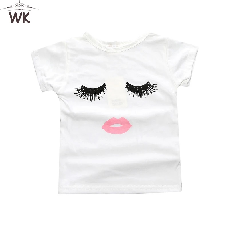 2019 Children clothing summer baby girl t-shirt cotton tees Trendy Eyelashes Lips Kid's Graphic Tee Beauty kids top Jw-097
2019 Children clothing summer baby girl t-shirt cotton tees Trendy Eyelashes Lips Kid's Graphic Tee Beauty kids top Jw-097
