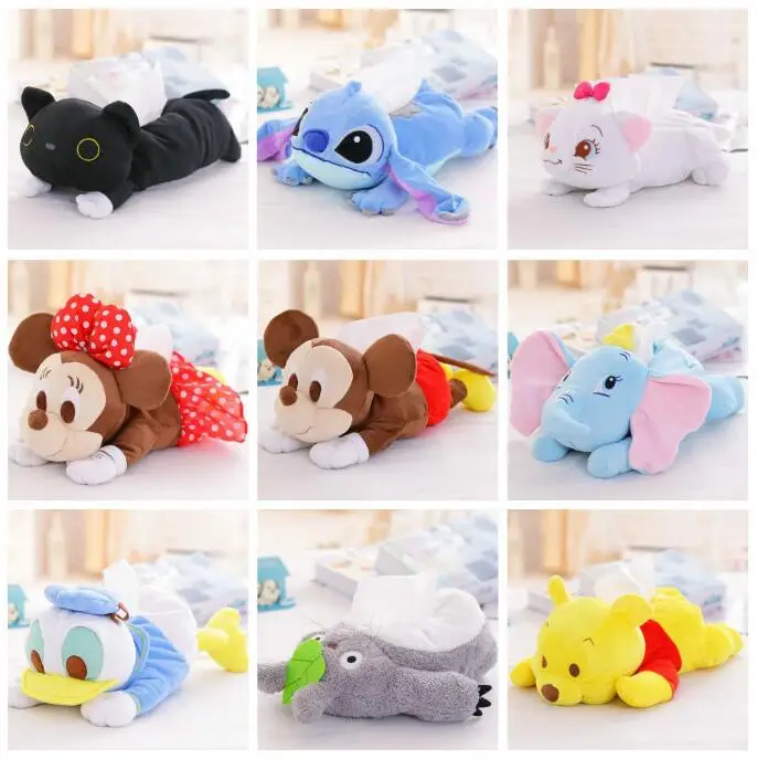 Cartoon Plush Toy Totoro Stitch Marie Cat Duck Dumbo Elephant Tissue Box Cover Paper Towel Cases Birthday Gift #1059
Cartoon Plush Toy Totoro Stitch Marie Cat Duck Dumbo Elephant Tissue Box Cover Paper Towel Cases Birthday Gift #1059