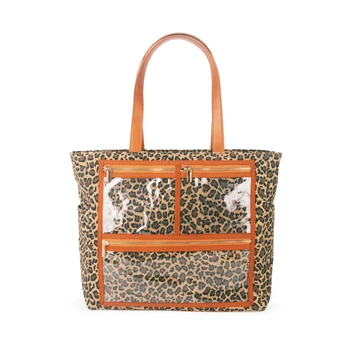 Large Canvas Cheetah Print Essential Oil Tote, Wholesale Leopard Pattern Spa Tote With Front PVC Zipper Pockets in DOM109576
Large Canvas Cheetah Print Essential Oil Tote, Wholesale Leopard Pattern Spa Tote With Front PVC Zipper Pockets in DOM109576