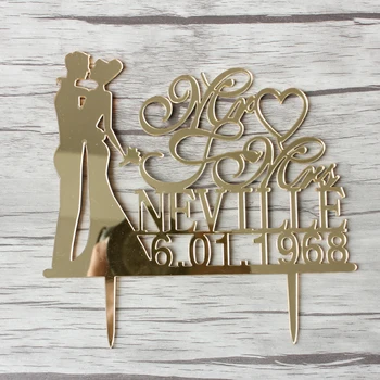Wedding Couple Cake Decor Accessories Mirror Gold Cake Topper for Wedding Personalized Name & Date Gold Wood Wedding Cake Topper
Wedding Couple Cake Decor Accessories Mirror Gold Cake Topper for Wedding Personalized Name & Date Gold Wood Wedding Cake Topper