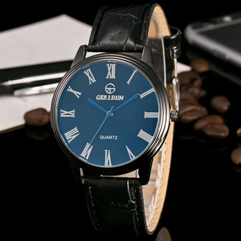 New Luxury Fashion Roman numerals Leather Men Blue Ray Glass Quartz Analog Watches Casual Cool Watch Brand Men Watches relogio
New Luxury Fashion Roman numerals Leather Men Blue Ray Glass Quartz Analog Watches Casual Cool Watch Brand Men Watches relogio