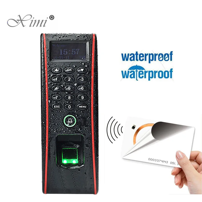 

IP65 Waterproof Fingerprint Access Control And Time Attendance TCP/IP ZK TF1700 Door Access Control System With RFID Card Reader
