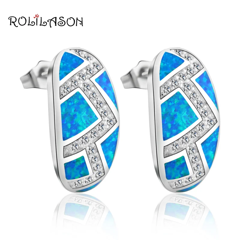 Classic design Super supplier Blue Fire Opal Silver Stamped Stud Earrings for women Health Fashion Jewelry OE413
Classic design Super supplier Blue Fire Opal Silver Stamped Stud Earrings for women Health Fashion Jewelry OE413