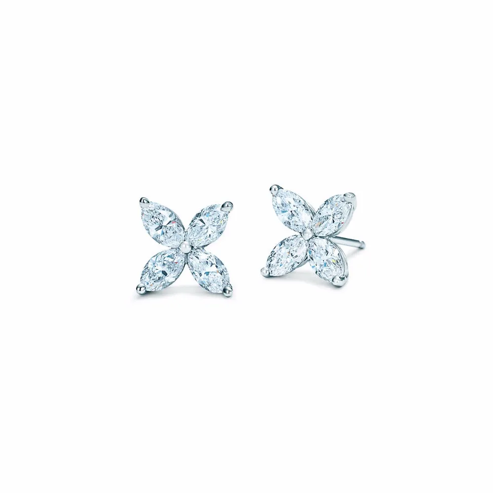 CHAMSS 100% 925 Sterling Silver Jewelry Zircon Clover Earrings Fashion Ladies Elegant Zircon Flower Flower Ear Studs DIY Gift
CHAMSS 100% 925 Sterling Silver Jewelry Zircon Clover Earrings Fashion Ladies Elegant Zircon Flower Flower Ear Studs DIY Gift