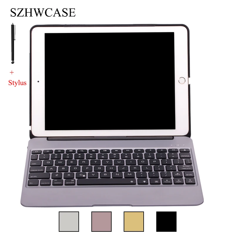 For iPad Pro 9.7(2016) Wireless Bluetooth Keyboard Case For iPad Pro 9.7 2016 Aluminum Alloy Tablet Flip Stand Cover +Stylus
For iPad Pro 9.7(2016) Wireless Bluetooth Keyboard Case For iPad Pro 9.7 2016 Aluminum Alloy Tablet Flip Stand Cover +Stylus