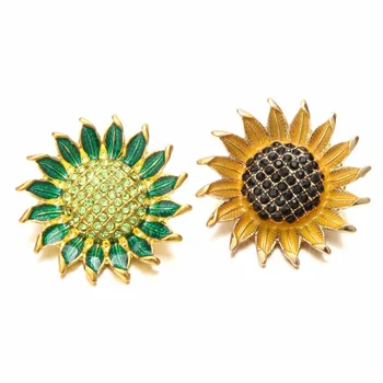 New 20pcs Crystal Rhinestone Big Snap Sunflower Metal Snaps Button For 18mm Snap Bracelet Watches Women Female DIY Jewelry 
New 20pcs Crystal Rhinestone Big Snap Sunflower Metal Snaps Button For 18mm Snap Bracelet Watches Women Female DIY Jewelry