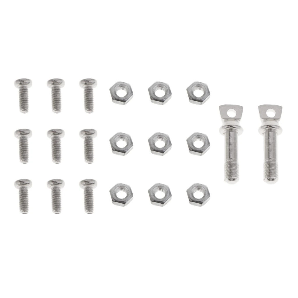 2Pcs Metal RC Car Winch Shackles D-Rings Towing Bolts for 1/10 Traxxas TRX4, Axial SCX10 D90 Rock Crawler Parts