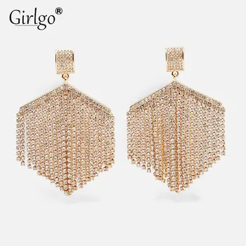 Girlgo Bohemia Fashion ZA Earrings Bling Fringed Long Hanging Drop Earrings for Women Ethnic Tassel Earrings Wedding Jewelry Hot
Girlgo Bohemia Fashion ZA Earrings Bling Fringed Long Hanging Drop Earrings for Women Ethnic Tassel Earrings Wedding Jewelry Hot