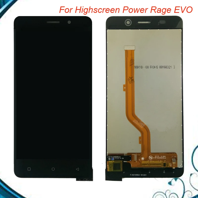 

High Quality For Highscreen Power Rage EVO LCD Display +Touch Screen Digitizer Assembly Free Shipping IN Stock