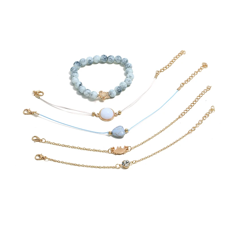 Bohemian summer braided bracelet fashion pine stone 5 piece beaded braided bracelet female
Bohemian summer braided bracelet fashion pine stone 5 piece beaded braided bracelet female