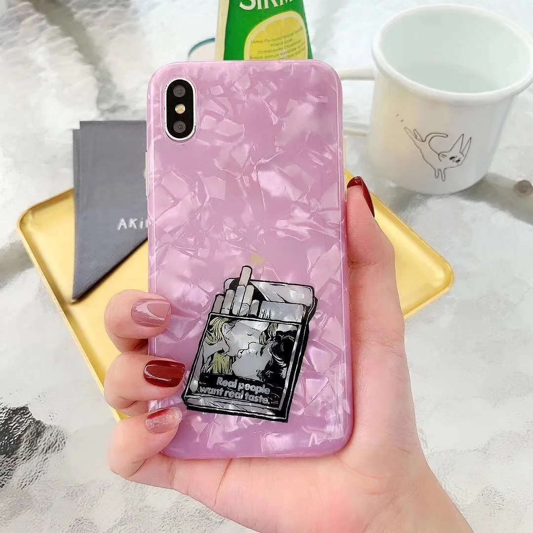 Luxury Fashion Shell pattern cigarette case for iphone 7 8 6 6s Plus 10 X Xs Max Xr Pink Soft silicone phone cover cases coque
Luxury Fashion Shell pattern cigarette case for iphone 7 8 6 6s Plus 10 X Xs Max Xr Pink Soft silicone phone cover cases coque