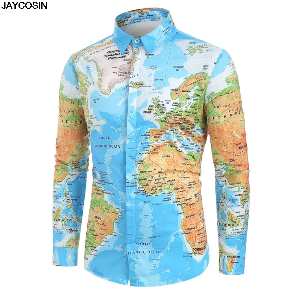 KLV Blouses fashion Summer Men Casual World Map Print With Button Shirt Top Blouse Short Sleeve diy cloth hot high quality 9701
KLV Blouses fashion Summer Men Casual World Map Print With Button Shirt Top Blouse Short Sleeve diy cloth hot high quality 9701