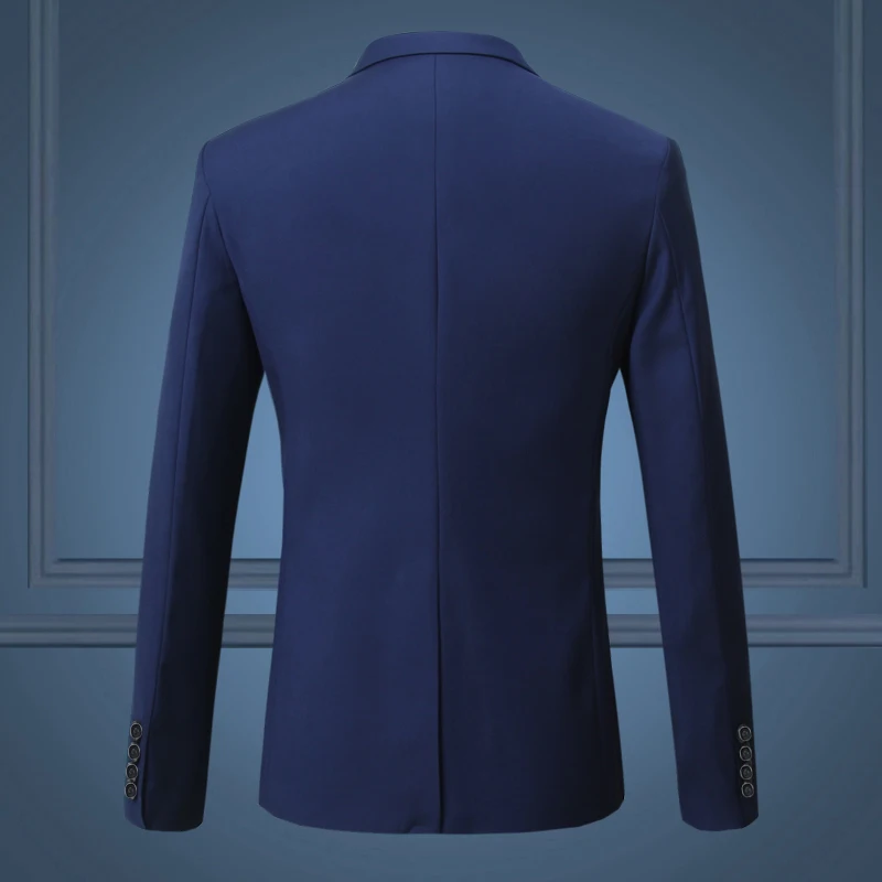 US Formal Mens Slim Fit One Button Suit Blazer Wedding Business Coat Jacket Tops