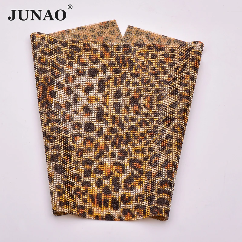 JUNAO 24*40cm Leopard Color Hotfix Rhinestone Trim Mesh Glass Beads Fabric Sheet Crystal Applique Strass Band DIY Shoes Dress
JUNAO 24*40cm Leopard Color Hotfix Rhinestone Trim Mesh Glass Beads Fabric Sheet Crystal Applique Strass Band DIY Shoes Dress